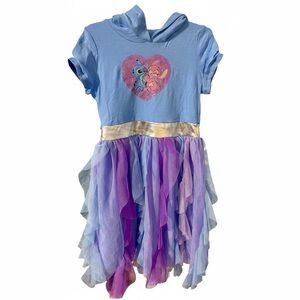 Disney Stitch & Angel Girls Hooded Character Dress Easter Princess